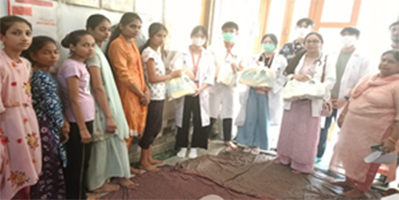 Distribution of Menstrual Kits to Adolescent Girls